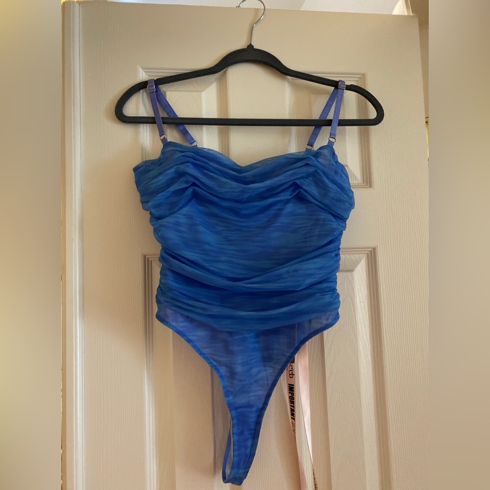 House Of Cb Blue Bodysuit NWT